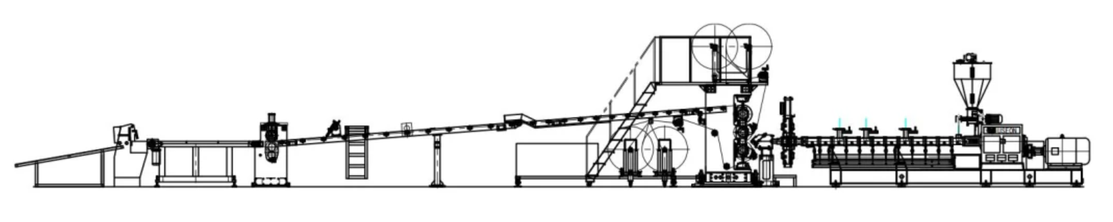 Производственная линия многослойной экструзии листов PET PP PLA PS Extruder Machine