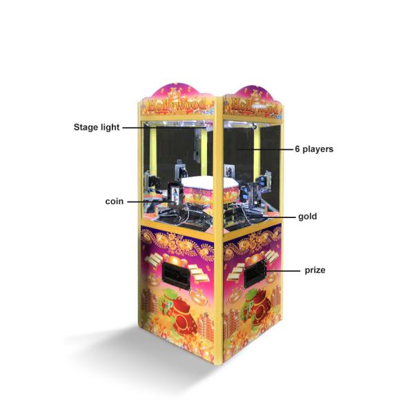 6 Person Amusement Game Machines Coin Pusher
