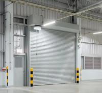 Logística Parque de canal usado controle PLC Alumínio Porta espiral de alta velocidade 0,8m/s Velocidade de abertura Resistência ao vento≤2,0KN/m2