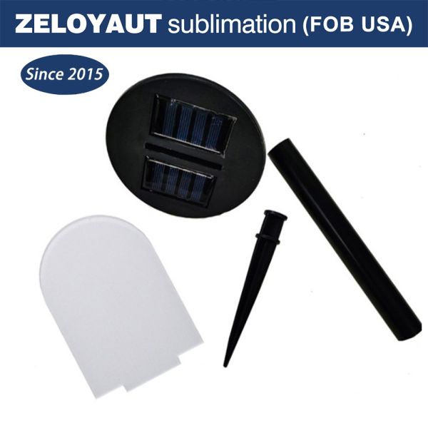 Eco-friendly Sublimation LED Solar Lamp Sign, Perfect for Outdoor Decor. Durable and Solar-powered for Sustainable Use.