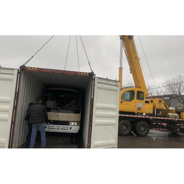 Hot Weather Toyota Coaster Used Bus , 24-30 Seats Used City Bus AC Diesel Engine