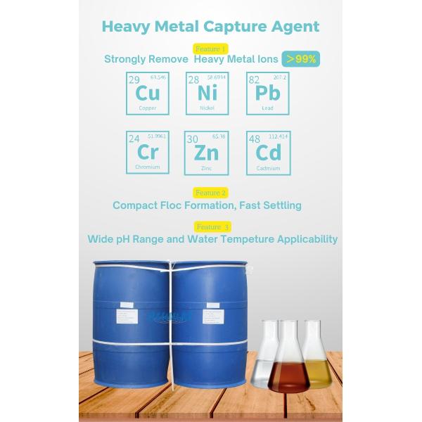 Heavy Metal Chelating Agent for Wastewater Treatment 40% Purity