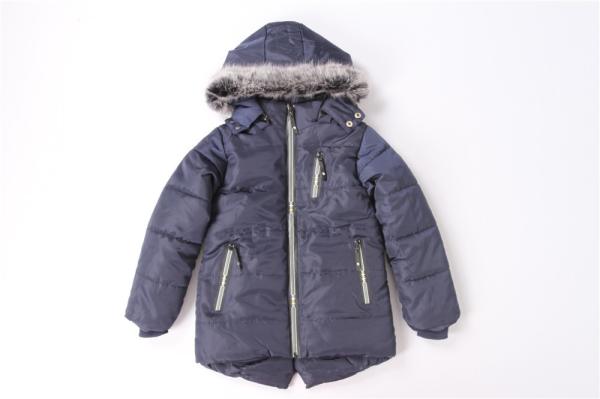 Multicolour Olive Navy Boys Longline Puffer Coat 100% Polyester Fiver