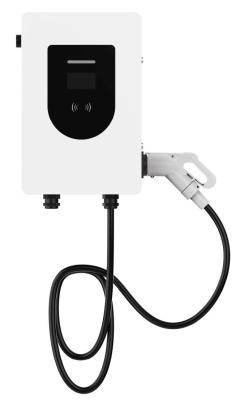 30kW IP54 CCS Wall Mounted DC EV Charger 4G Ethernet 5M CHAdeMO DC EV Charging Station