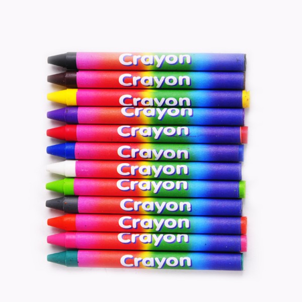 90mm School Stationery Crayon Kids Drawing Wholesale Regular Size Wax Crayon