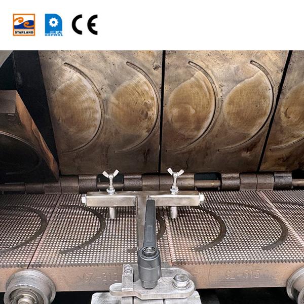Stainless Steel Deluxe Waffle Roll Production Line Featuring Production Capacities 1200 Hour Optimized for Food Industry