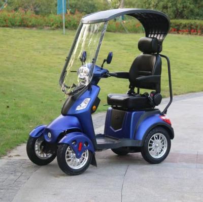 EEC / COC Approved 4 Wheel Electric Mobility Scooter With Roof 60V 500W Motor Power