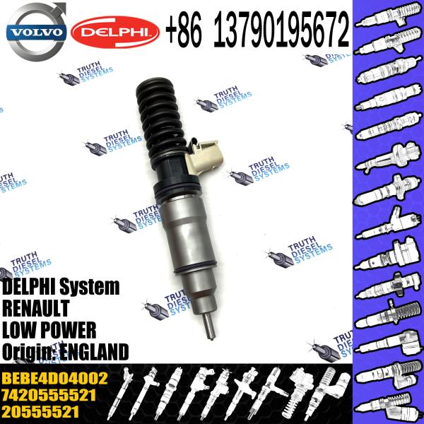 common rail injector 20555521 BEBE4D04002 for VOL / trucks MD11 diesel injector nozzle 20555521 BEBE4D04002