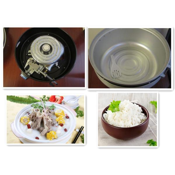 Non Stick Kitchen Cooking Equipment Commercial Gas Rice Cooker 7L 10L 15L 23L 30L