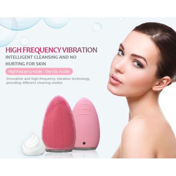 Facial Cleansing Brush Silicone Waterproof Electric Face Massager Skin Brush