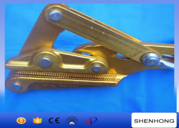 ACSR Conductor Cable Pulling Clamp , Automatic Aluminum Wire Pulling Grips