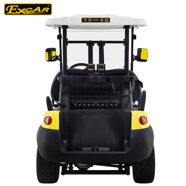 Excar Golf Buggy Electric 2 Seater Yellow And Black ISO/CE Approved