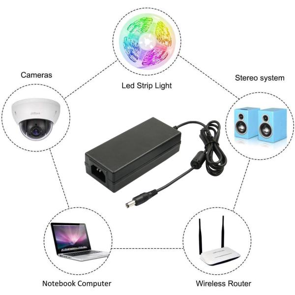 Output Power Other 110V/220V Desktop Type Transformer 24V 5A AC DC Adapter 120W for LED Lighting CCTV Camera 3D Printer