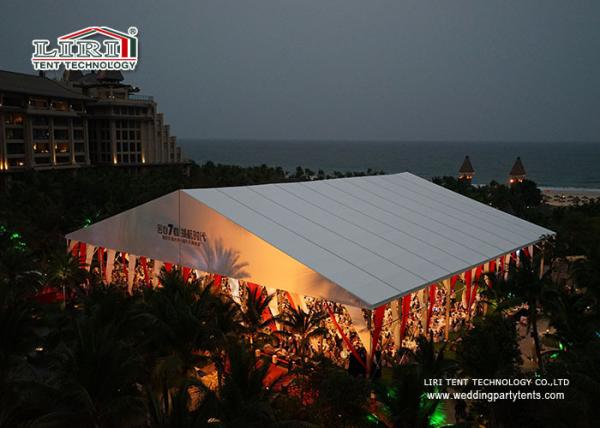 Custom Dinner Aluminum Banquet Roof Clear Span Tent For Outdoor Event 1000 People