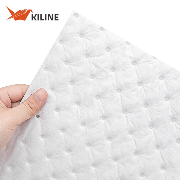 White Absorbing Heavy Weight Oil Absorbent Mat Pad 200gsm 100% Polypropylene