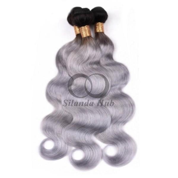 #T1B/Grey Body Wave Remy Human Hair Bundles Sew In Weave Bundles Brazilian Bundle Deals