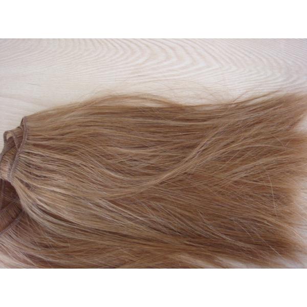 16 Inch Weft Hair Extensions Bundle And Closure Reusable Usage