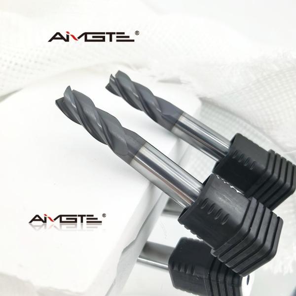 Fresa de extremo de esquina redonda de carburo de 4 flautas y radio de 10 mm para alta dureza, fresadora CNC para acero y titanio, radio de esquina de 0,5 mm, recubrimiento TiAlN