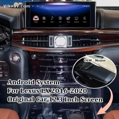 Viknav GPS Navi Decoding Box Para Lexus LX 2016-2020 Carro Original 12,3 polegadas tela Carro GPS Multimídia Sistema Android