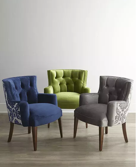 Baroque new design velvet carved leisure chair tufted armrest accent chair furniture event upholstered reclining chair