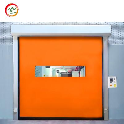 Modern Industrial Automatic PVC Fabric High Speed Self-Repairing Roll Door Clean Room Shutter Exterior Rapid Rise Rapid Action