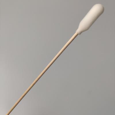 Cotonete médico de madeira da espuma do punho 15cm do pacote individual
