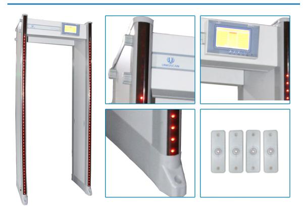 33 Zones 300 Sensitivity level Walk Through Metal Detector For Government Office