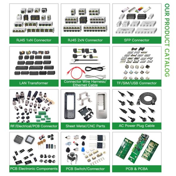 DGKYD RJ45 Single Port Connector 100Mbps with Dual-Color LED