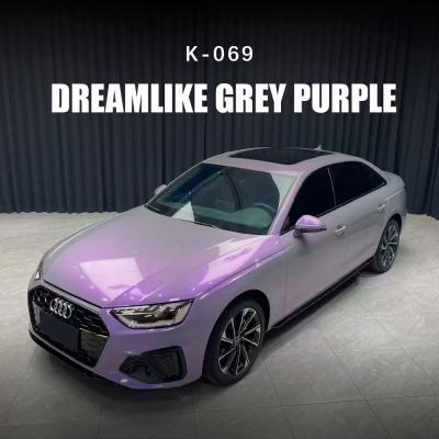 Dreamlike Grey Purple TPU Color Car Paint Protection Wrap 7.5mil K-069