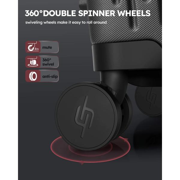 ПК набора багажа вагонетки перемещения 3pcs Unisex продолжает большую емкость