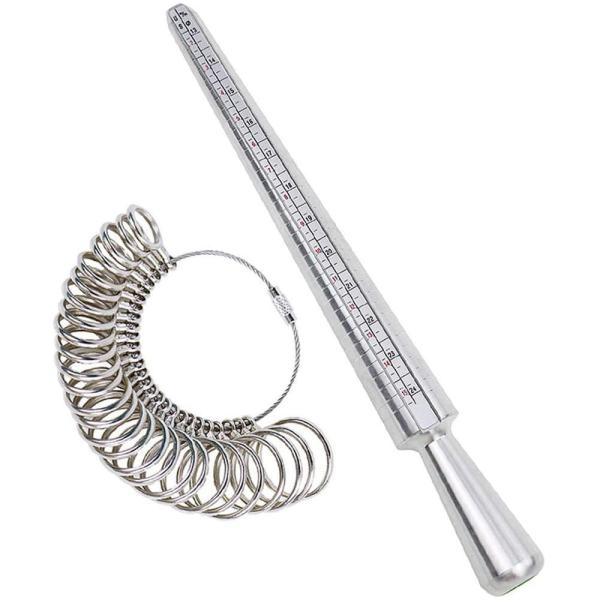 US Size 1-13 Jewelry Making Tools Finger Sizers Kit Of 27 Pieces