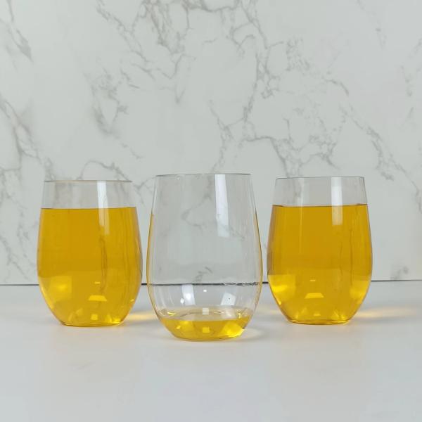 350 мл красных пластиковых чашек для воды, соков, кофе или чая