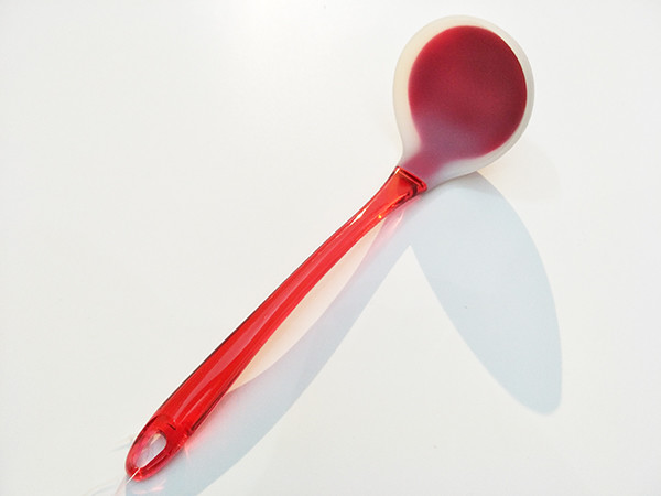 Fashionable plastic handle 7pcs silicone kitchen utensil sets with plastic handle