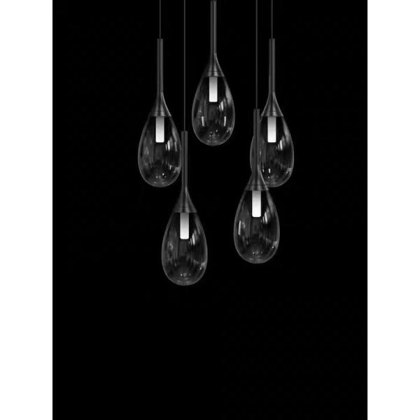 Glass Chandelier Ceiling Luxury Interior Led Design Modern Hanging Lamps Pendant Light