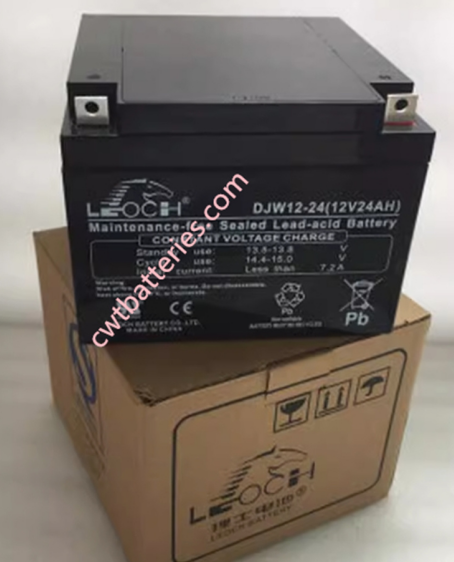 OEM LEOCH DJM12-24 VRLA Batteries AGM Technology 12V 24AH