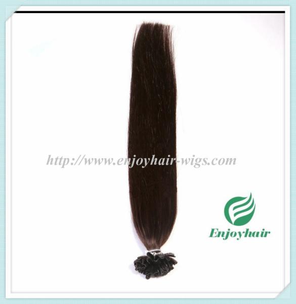 Nail U-Tip Hair 10-28 100s/pack 2# color Straight Human Hair Brazilian hair extension
