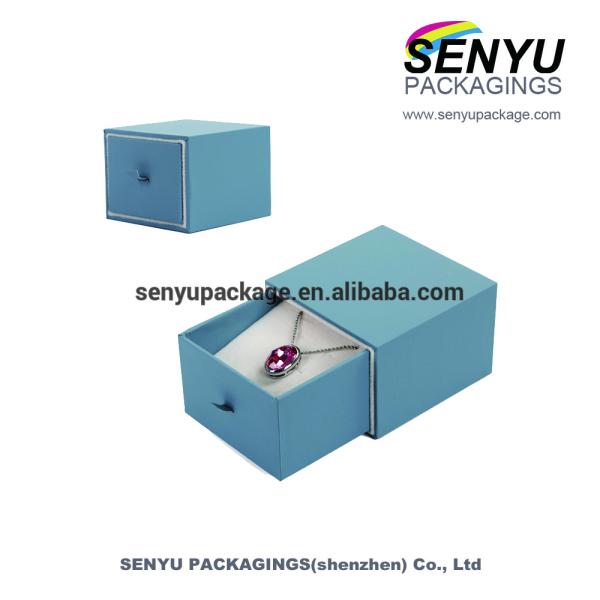 Ring Retail Paper Jewelry Box Drawer Type Small Gift Sliding Packaging