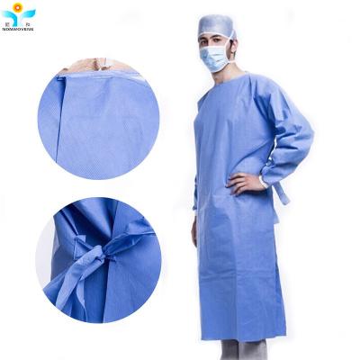 Non Sterile Smms Disposable Surgical Gown 35gsm Medical Level
