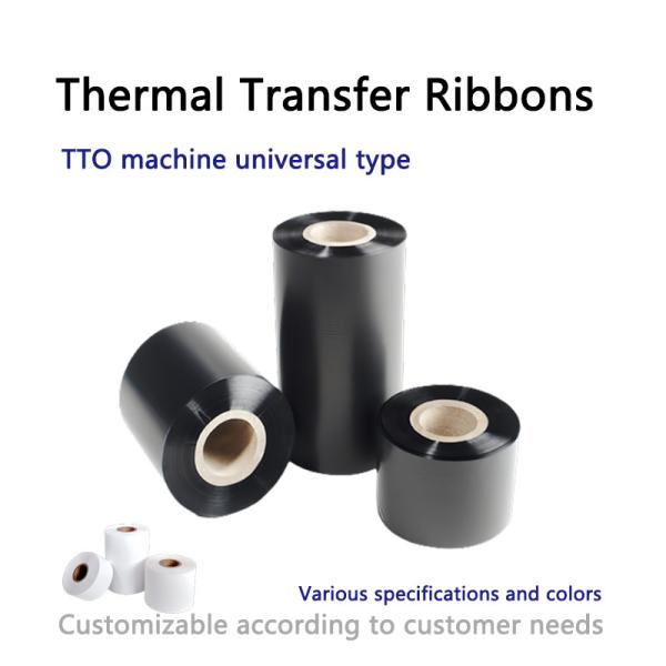 Thermal transfer ribbon, W=100.0mm, white, 300m