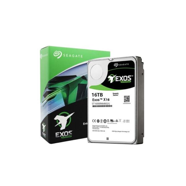 Seagate ST16000NM001G Exos 16TB Enterprise HDD X16 SATA 6Gb/s 512e/4Kn 7200 RPM 256MB Cache 3.5 Internal Hard Drive