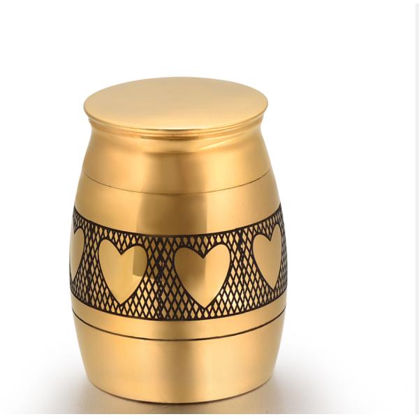 Stainless Steel Love Heart 40mm Height Memorial Pet Cremation Ashes Urn Stash Funeral