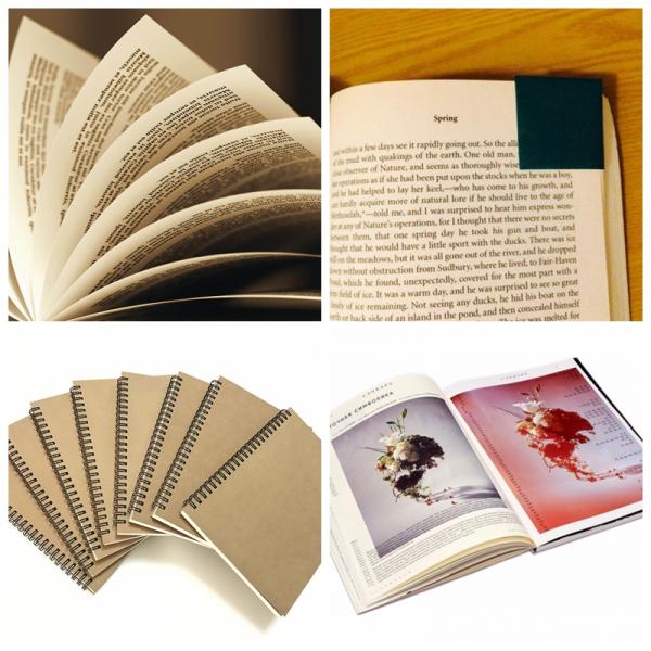 высокая оптовая бумага книги Бумага высокой оптовой книги 60 Gsm бумажная сметанообразная Uncoated бумажная романная