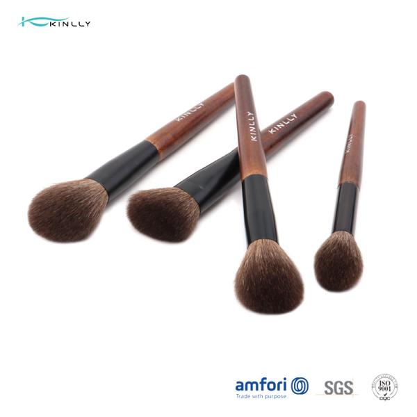 Colored 12pcs ISO9001 Wooden Handle Makeup Brushes
