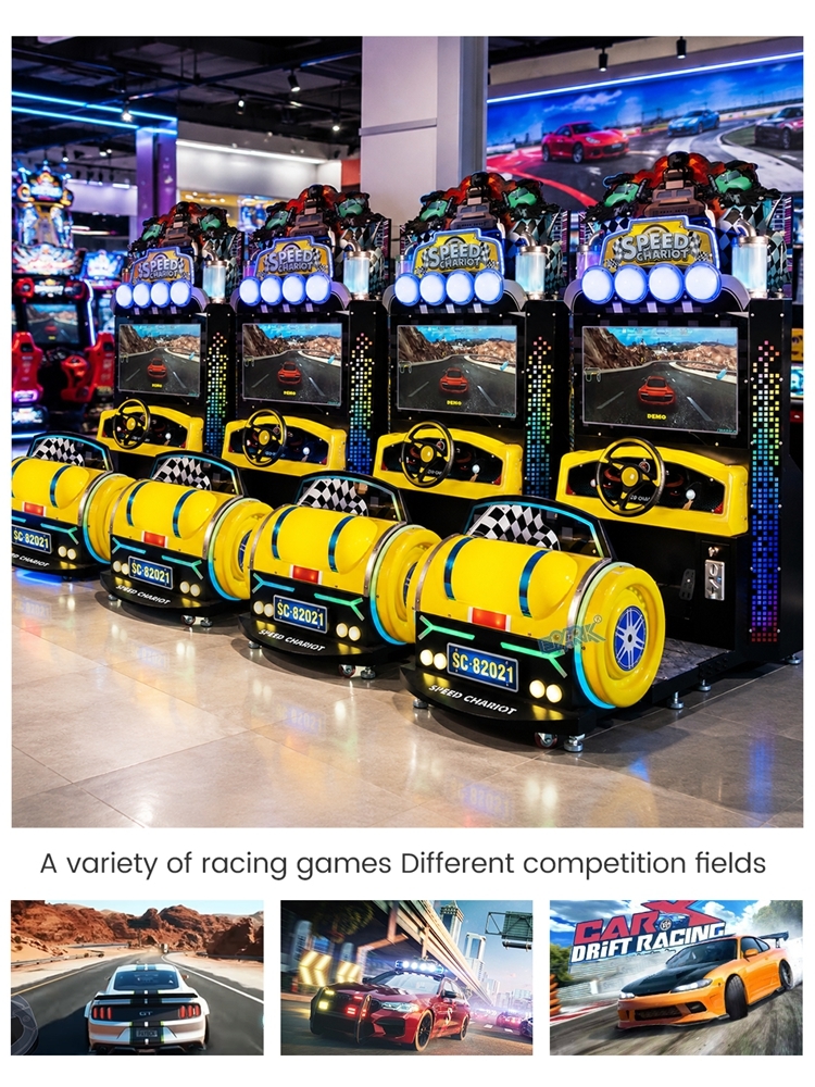 Arcade Amusement Hammer Driving Simulator Car Racing Machine