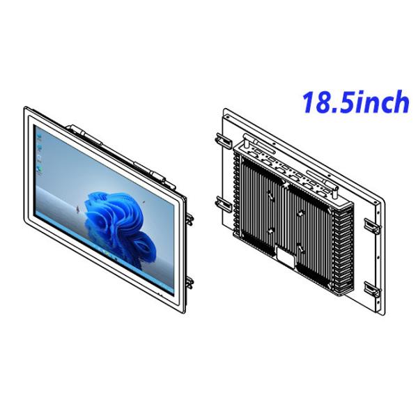 18.5-Inch Durable Windows Screen for Transportation Panels and Equipment Control