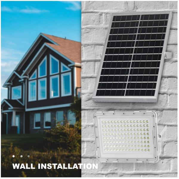 Дом IP65 100W солнечный приведенный в действие освещает батарею фосфорнокислого железа лития