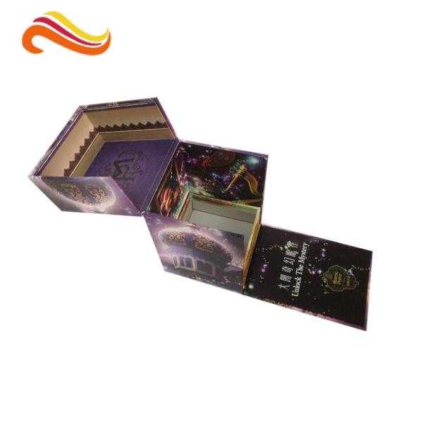 Caixas de cartão 1200gsm quadradas de revestimento UV da garrafa de perfume