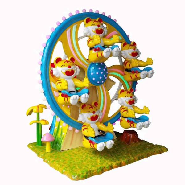 Stable Fairground Ferris Wheel , Little People Ferris Wheel With Tiger Cabin