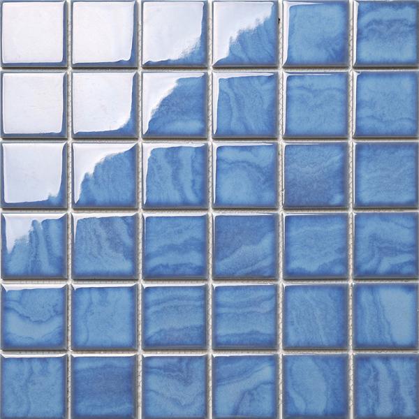 Piscine bleue mosaïque carreaux en céramique antidérapant 300x300x6mm