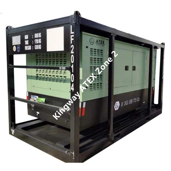 Sullair 185 CFM Atex Zone 2 Explosion Proof Equipment Diesel-Powered Screw Air Compressor Electric Start for Offshore Platform